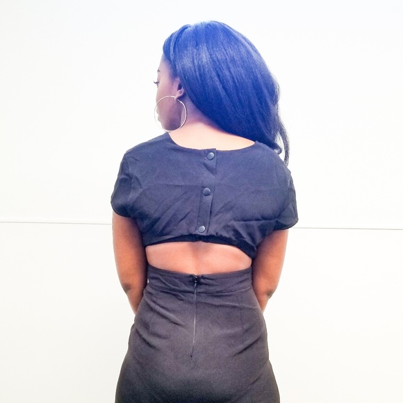 ASOS Tall plunge neck wide leg jumpsuit - Picture 5 of 6